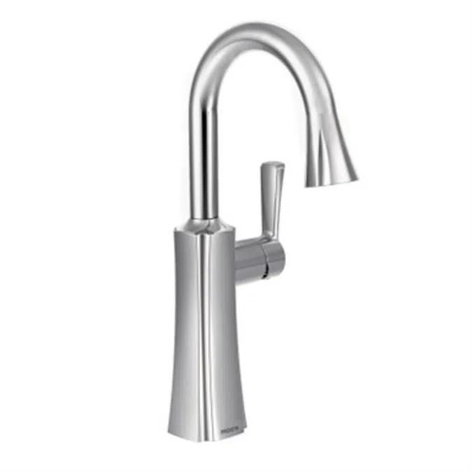 S62608 Etch One-Handle High Arc Pulldown Bar Faucet