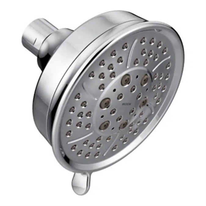 Chrome Four-Function 4-3/8" Diameter Spray Head Standard Showerhead - 3638