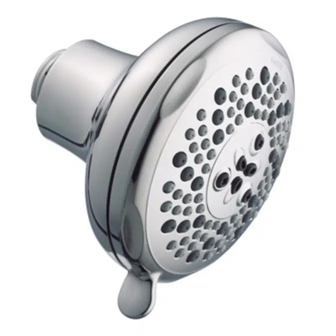 Chrome Five-Function 4" Diameter Spray Head Standard Showerhead - 3855