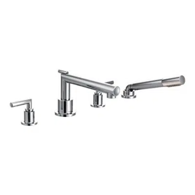 TS93004 Arris Two-Handle Diverter Roman Tub Faucet Includes Hand Shower图像