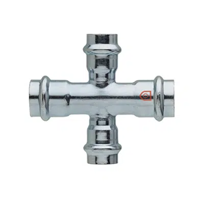 imagem para Cross FFFF - C-Steel press fitting - V profile - FRABOPRESS C-STEEL V