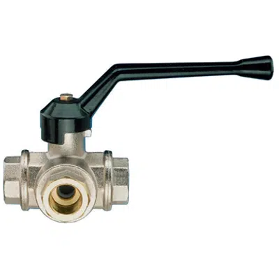 Image pour 3400 COMBI-SFER, Three way ball valve, female threaded, L-port, with aluminium handle