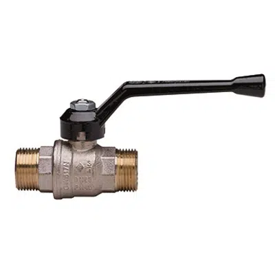 afbeelding voor 1503 UNI-SFER, Full bore ball valve, M/M ISO 228/1 threaded, with aluminum handle