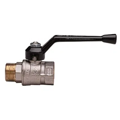 1501 UNI-SFER, Full bore ball valve, M/F ISO 228/1 threaded, with aluminium handle. için görüntü