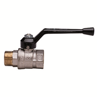 Image pour 1501 UNI-SFER, Full bore ball valve, M/F ISO 228/1 threaded, with aluminium handle.