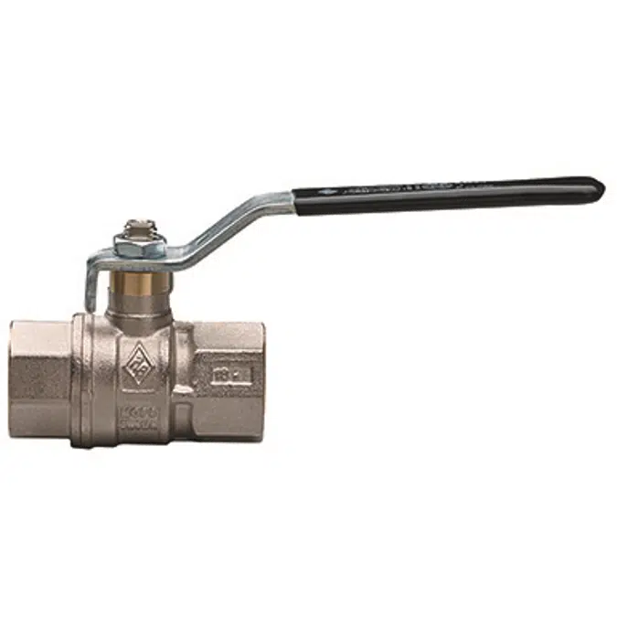 1610 SUPER-SFER, Full bore brass ball valve, F/F EN 10226-1 threaded, with steel handle