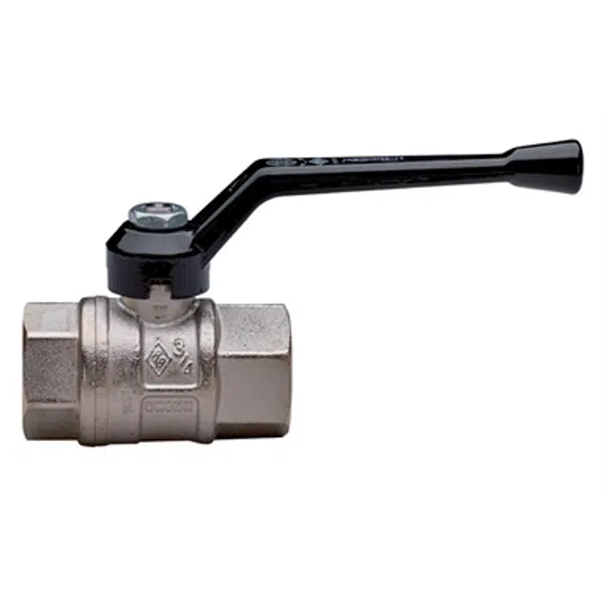 2300 FULL-SFER, Full bore ball valve, F/F threaded, with aluminium handle and rinsing/compensation hole