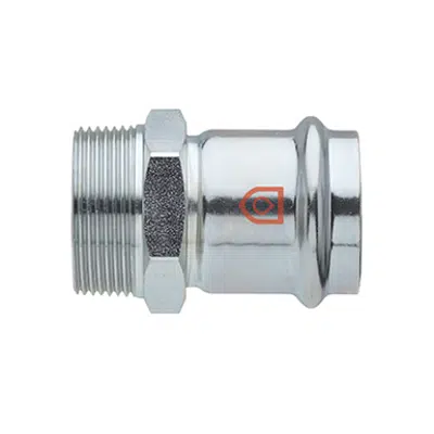 Coupling F x R thread - C-Steel press fitting - V profile - FRABOPRESS C-STEEL V için görüntü