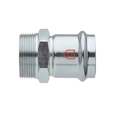 Image for Coupling F x R thread - C-Steel press fitting - V profile - FRABOPRESS C-STEEL V