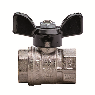 Image for 1520 UNI-SFER, Full bore ball valve, F/F ISO 228/1 threaded, with aluminium T-handle