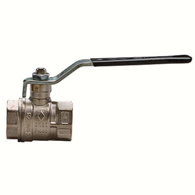 1510 UNI-SFER, Full bore ball valve, F/F threaded, with steel handle