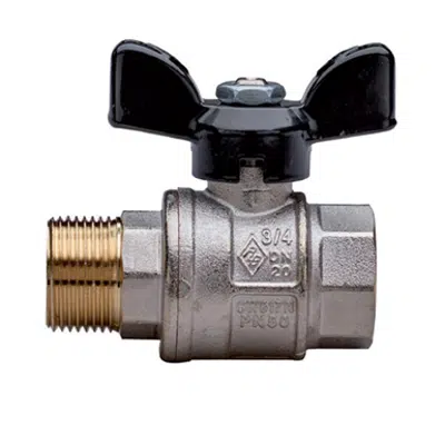 Image pour 1821 EXPO-SFER, Full bore ball valve, M/F threaded, with aluminium T-handle