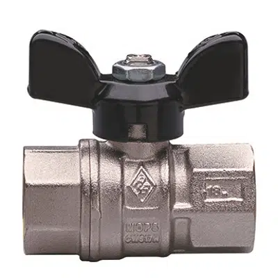 Image for 1620 SUPER-SFER, Full bore brass ball valve, F/F EN 10226-1 threaded, with aluminium T-handle.