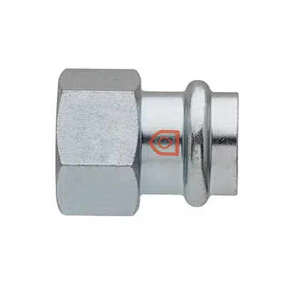 Image for Coupling F x Rp thread - C-Steel press fitting - V profile - FRABOPRESS C-STEEL V