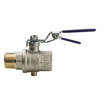 Image for 600300 EUROFLY, Brass butterfly valve full bore M/F threaded with throttling