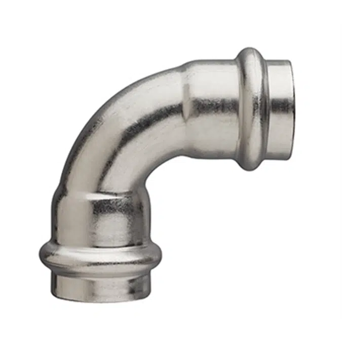 Coude 90° FF - Sertir acier inox - Profile V - FRABOPRESS 316 V