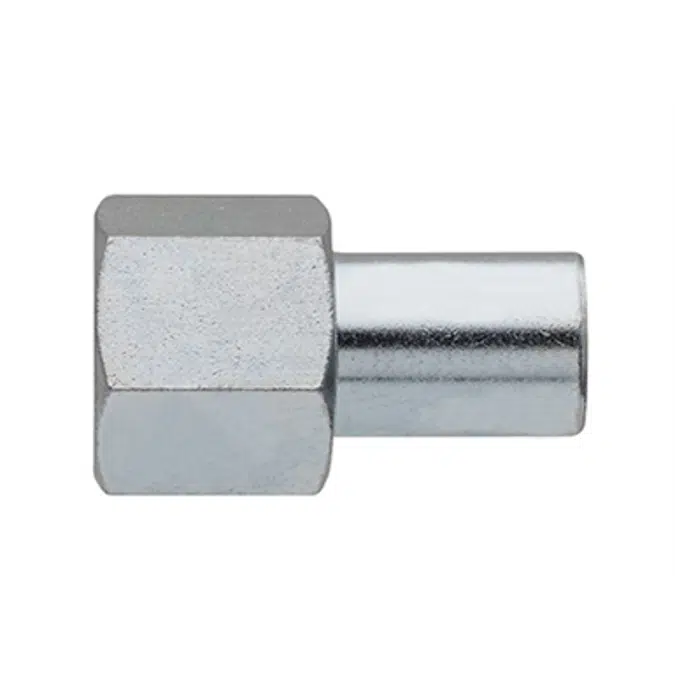 Coupling M x Rp thread - C-Steel press fitting - V profile - FRABOPRESS C-STEEL V