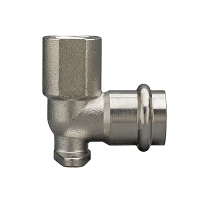 Wall plate elbow 90° F x Rp thread - Stainless steel press fitting - V profile - FRABOPRESS 316 V