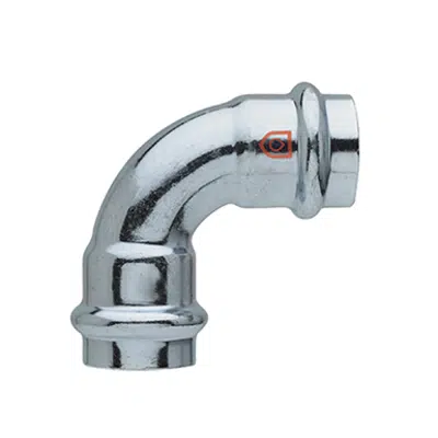 Image for Elbow 90° FF - C-Steel press fitting - V profile - FRABOPRESS C-STEEL V