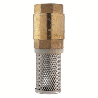 Image for 100300 JUNIORBLOCK, Reduced bore foot valve, UNI ISO 228/1-G, female threaded, with stainless steelstrainer