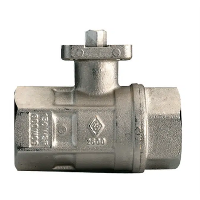 2500 FULL-SFER, Full bore ball valve, F/F threaded, with ISO 5211 pad for actuator