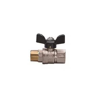 Image for 1621 SUPER-SFER, Full bore brass ball valve, M/F EN 10226-1 threaded, with aluminium T-handle