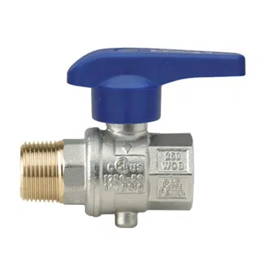 Image for 600301 EUROFLY, Brass butterfly valve full bore, M/F threaded with throttling