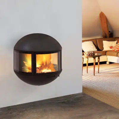 Image for Edofocus (rear outlet) - Wall-mounted designer fireplace