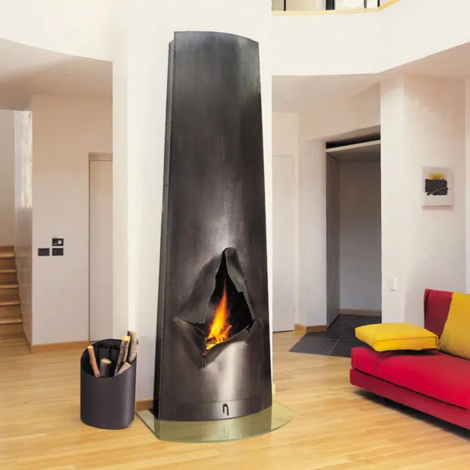 Magnifocus - Wall-mounted designer fireplace