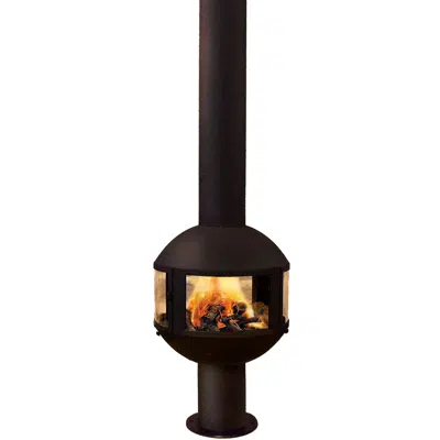 kuva kohteelle Agorafocus on base - Central designer fireplace