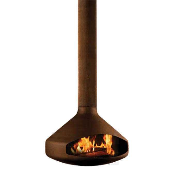 Ergofocus - Suspended design fireplace 