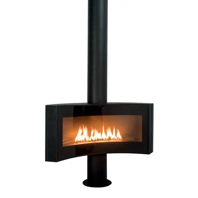 Image for Curvifocus - base-mounted designer fireplace