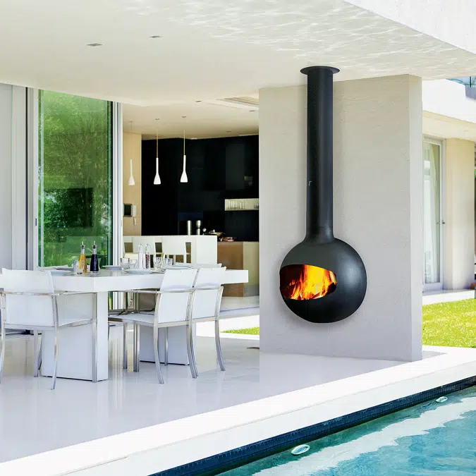 Emifocus - Wall-mounted designer fireplace
