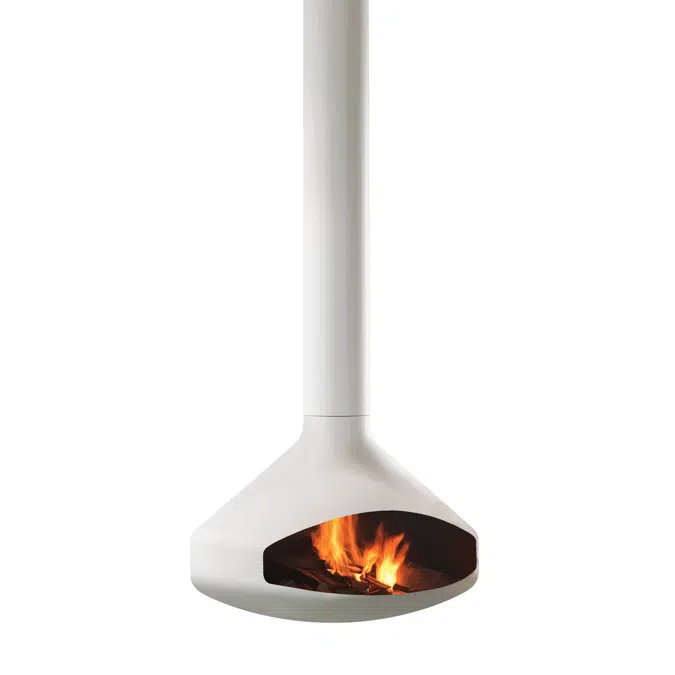 Ergofocus - Suspended design fireplace 
