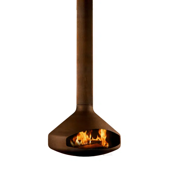 Ergofocus - Suspended design fireplace 