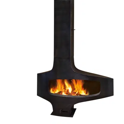 billede til Heterofocus - Basem-ounted designer fireplace