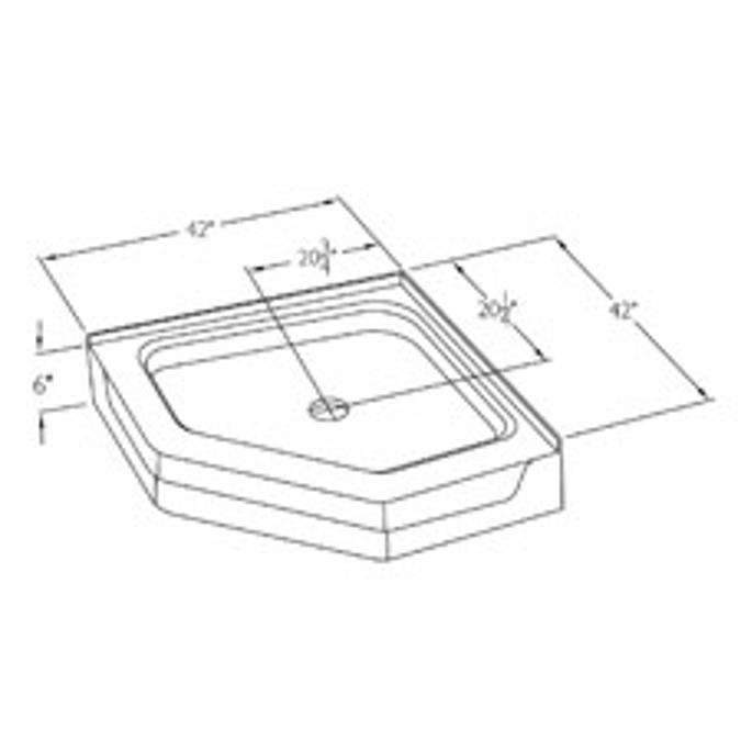 BIM objects Free download! XAB4242NA 42 x 42 x 7.25 Acrylic neo