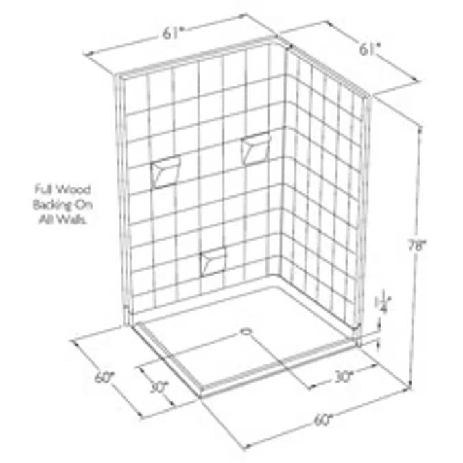 BIM objects - Free download! XST6060BF 3P DE - 61 x 61 x 78 Multi-piece ...