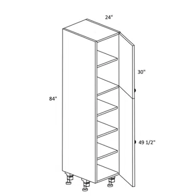 imazhi i Utility 84” High X 24” Deep L/R