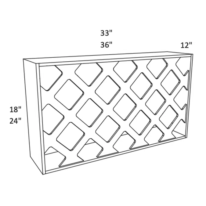 Wall Lattice Wine Rack