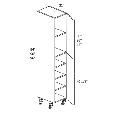 obraz dla Linen Closet 84-96” High