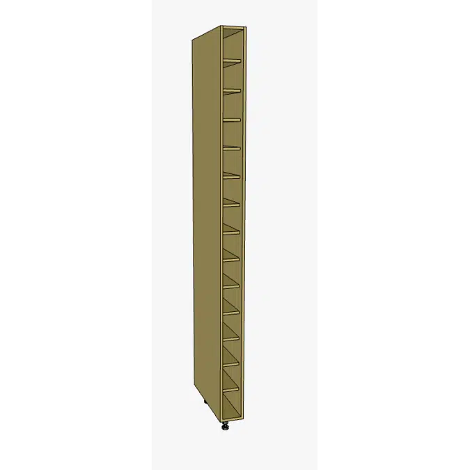 BIM objects - Free download! Tall Wine Rack Cubby | BIMobject