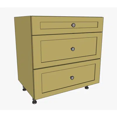 Image pour ADA Vanity Drawer Base 3 Drawers