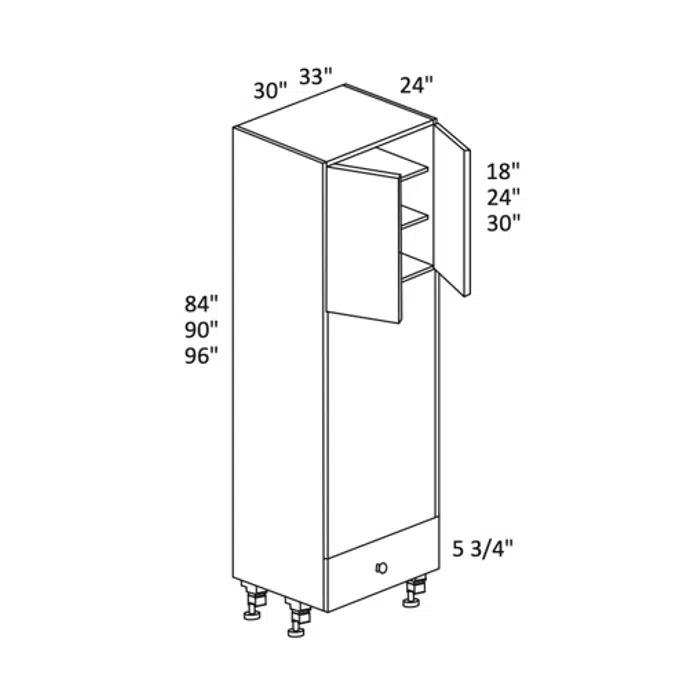 Oven 84-96 High – Double Oven Opening