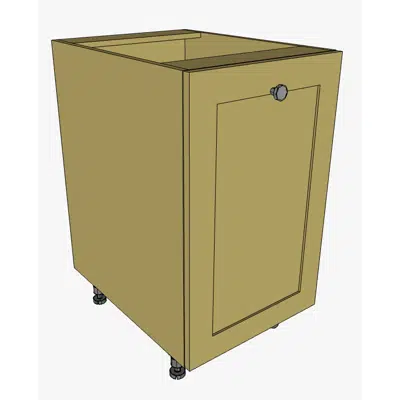 Image for ADA Base Waste Basket Full Height Door
