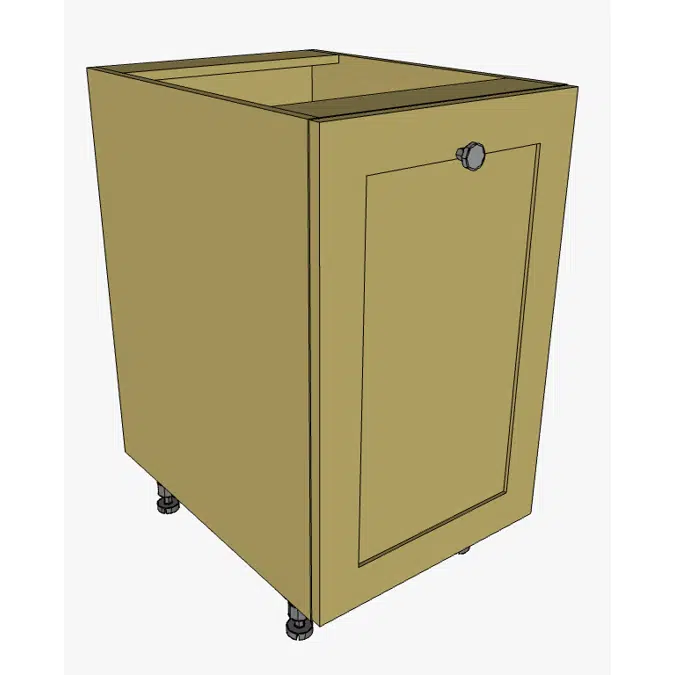 ADA Base Waste Basket Full Height Door