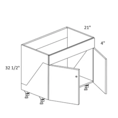 Image for ADA Accessible Vanity Sink Base Cabinet Removable Front and Bottom