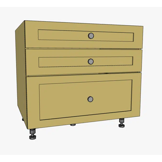 Drawer Base Cabinet 3 Drawers