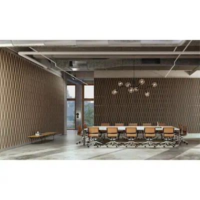 LINEA 3D BAMBOO WAVE Suspended ceiling图像