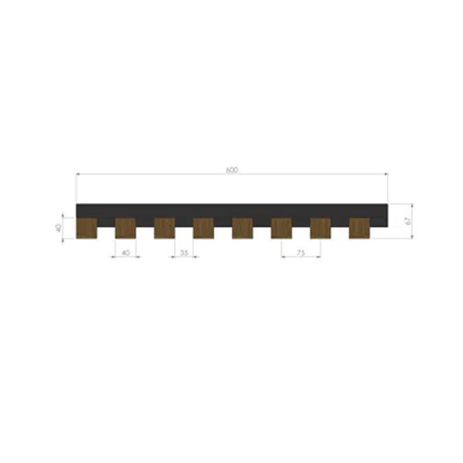 LINEA 3D SCALE Wall cladding